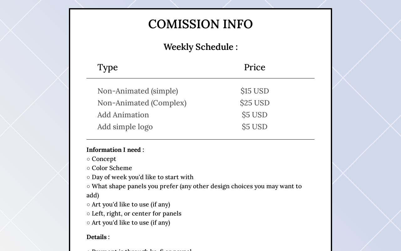 Commissions